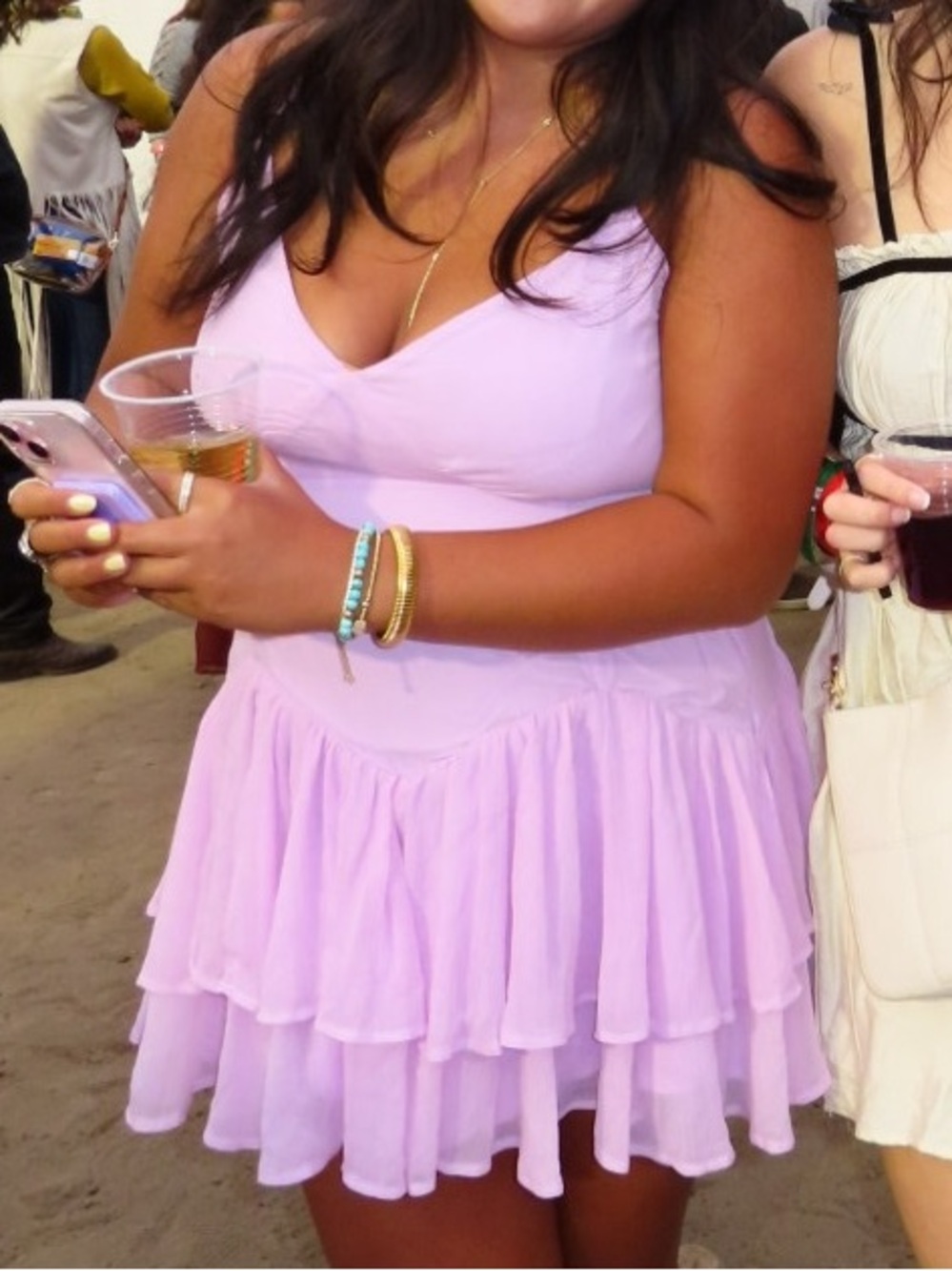 Abercrombie & Fitch Mini Ruffle Dress